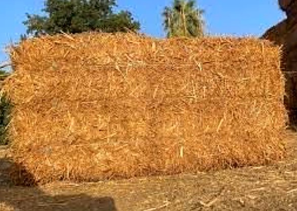 Square straw bale